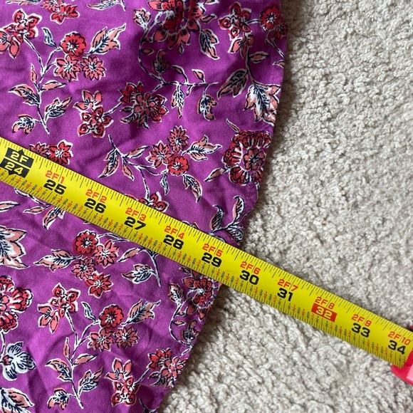 Gap Purple Floral Sundress, Smocked Bodice, Size L, 32” Long - Picture 6 of 6